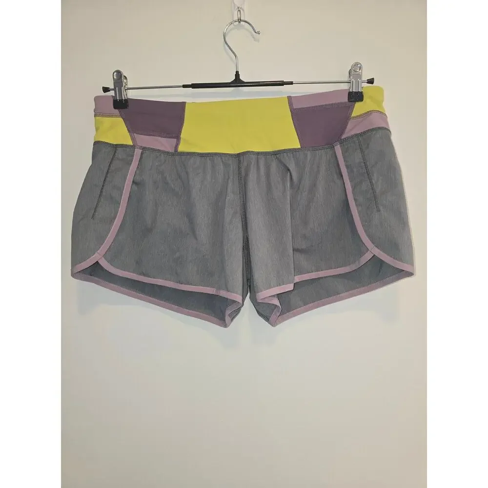 Lululemon Grey Shorts Size 10 Preloved- Great Condition - Picture 1 of 7